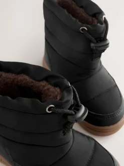 Boots|Next Zwart - Thermal Thinsulate™ gevoerde doorgestikte waterbestendige laarzen