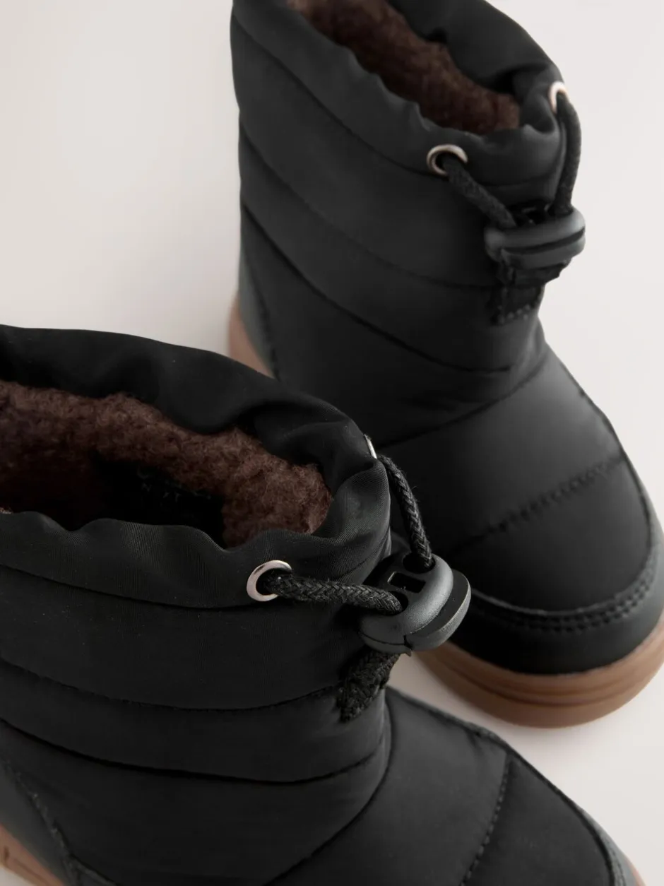 Boots|Next Zwart - Thermal Thinsulate™ gevoerde doorgestikte waterbestendige laarzen