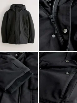 Jassen En Jacks*Next - ThermoGen Parka Jack met Borg voering Zwart