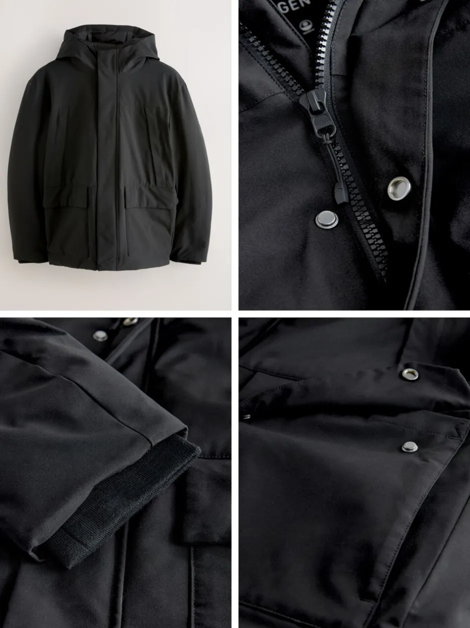 Jassen En Jacks*Next - ThermoGen Parka Jack met Borg voering Zwart