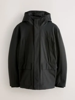 Jassen En Jacks*Next - ThermoGen Parka Jack met Borg voering Zwart