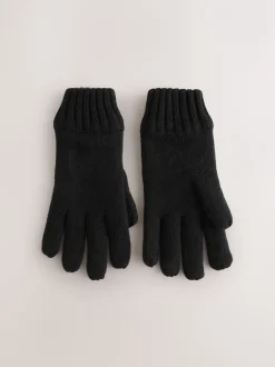 Mutsen, Sjaals En Handschoenen*Next - Thinsulate Knitted Touchscreen Gloves Zwart