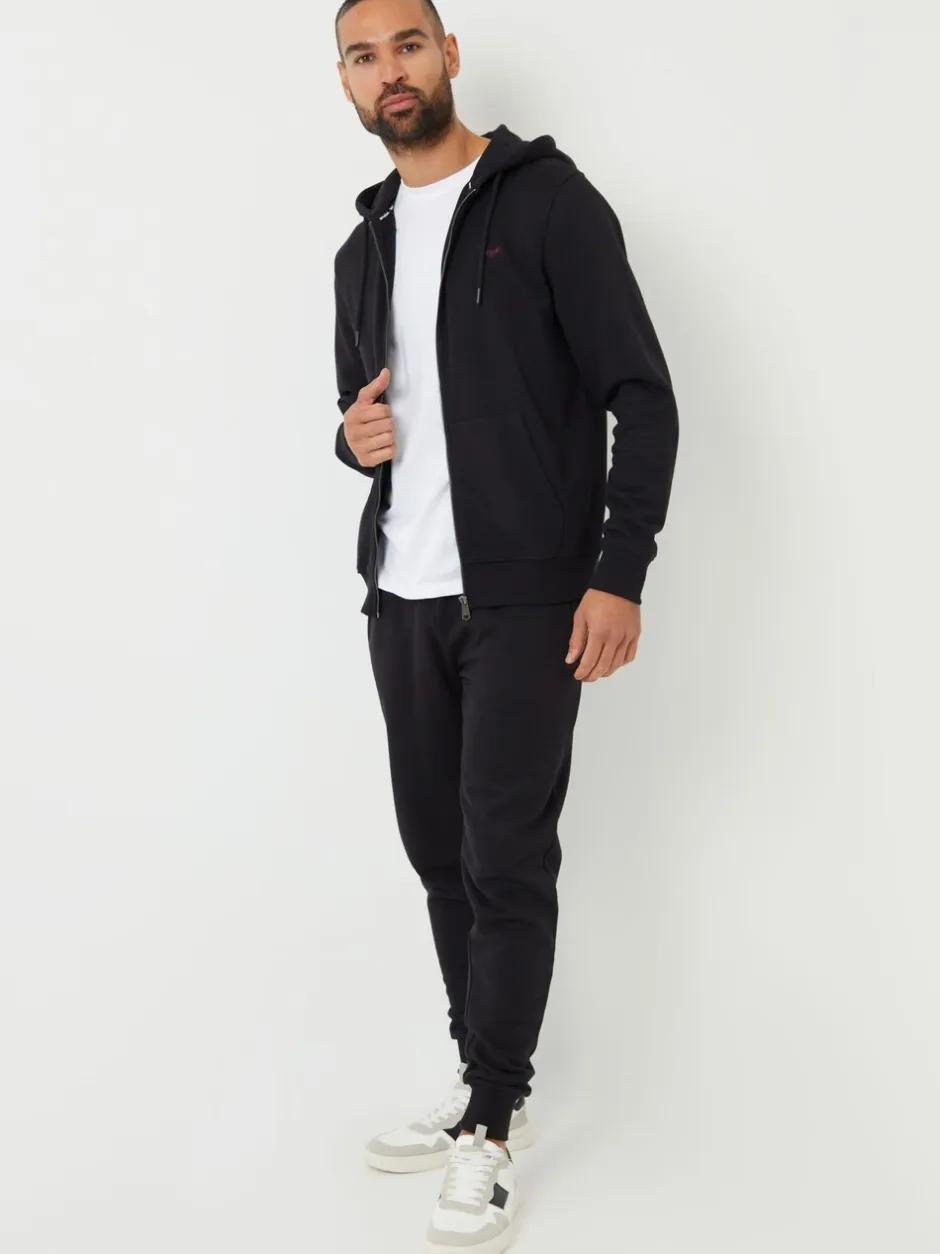 Sweaters En Hoody´S|Sweaters En Hoody´S|Threadbare - - Hoodie met rits Zwart