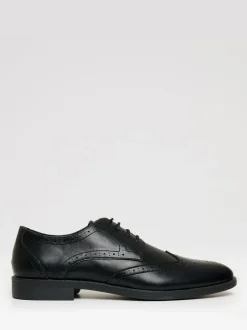 Formele Schoenen|Threadbare - - Imitatieleren brogues Zwart