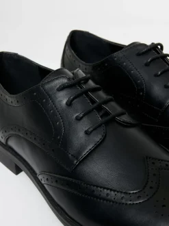 Formele Schoenen|Threadbare - - Imitatieleren brogues Zwart