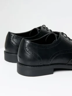 Formele Schoenen|Threadbare - - Imitatieleren brogues Zwart