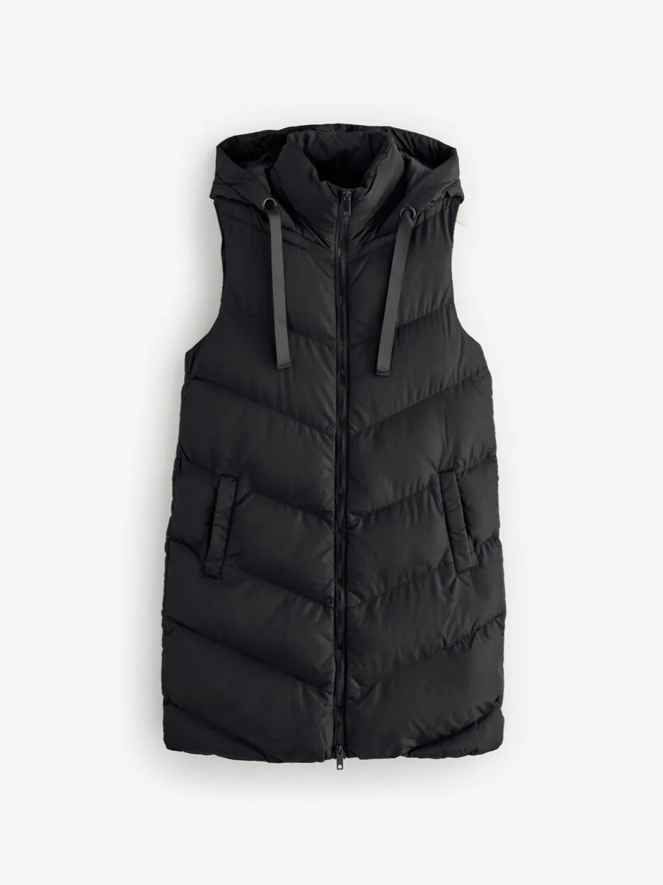 Jassen En Jacks*Threadbare - - Lange bodywarmer Zwart