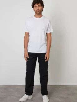 Broeken En Chino's*Threadbare - Chino met rechte pijpen en stretchy tailleband Zwart