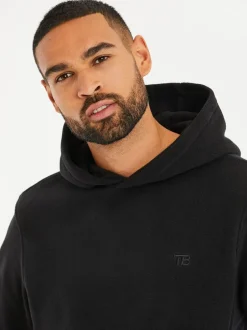 Sweaters En Hoody´S|Sweaters En Hoody´S*Threadbare - pullover-hoody van microfleece Zwart