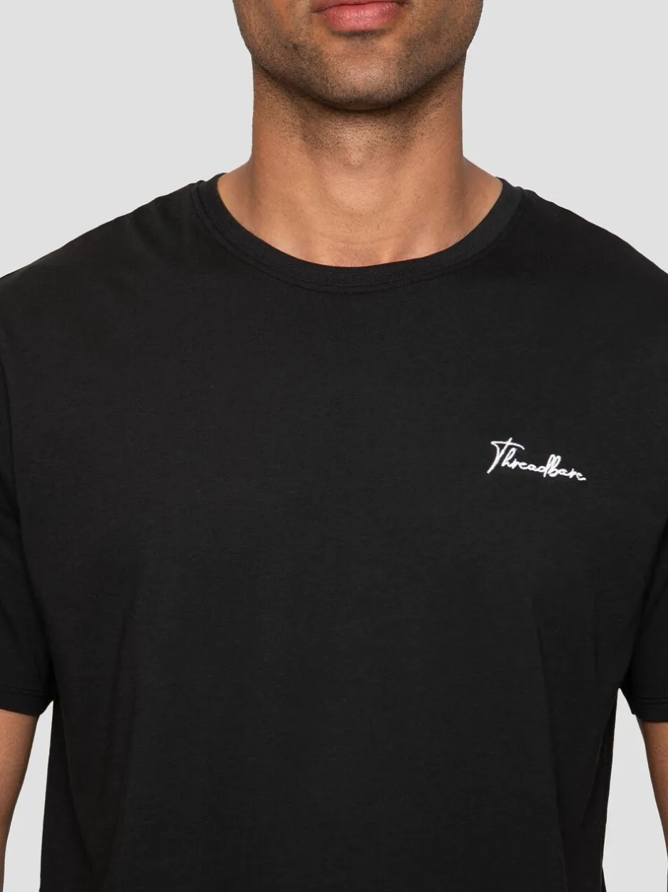 Pyjama's|Threadbare Zwart - pyjamaset