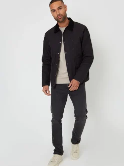 Jassen En Jacks*Threadbare - Twill Lichtgewicht Jack Zwart