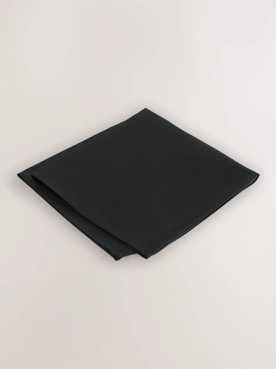 Stropdassen En Pochets*Next - Tie Pocket Square and Brooch Set Zwart