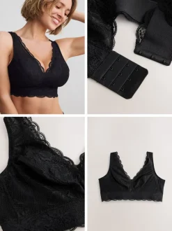 Beha's*Next - Total Support Lace Bra Zwart