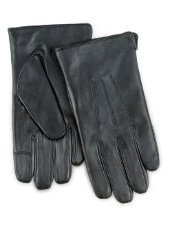 Mutsen, Sjaals En Handschoenen*Totes - Heren 3 Punt Leren Waterafstotende Smartouch Handschoenen Zwart