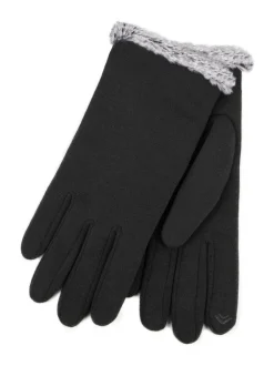 Mutsen, Handschoenen En Sjaals|Totes - Thermal SmarTouch Gloves With Tipped Fur Cuff Zwart