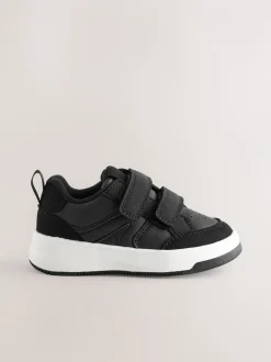 Sneakers|Next - Trainers met Klittenbandsluiting en twee banden Zwart
