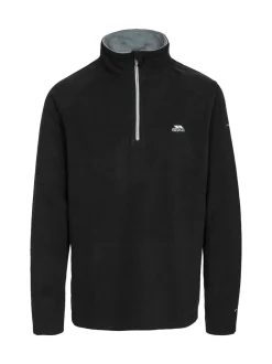 Sportkleding|Sweaters En Hoody´S|Trespass - Blackford microfleece met korte rits Zwart