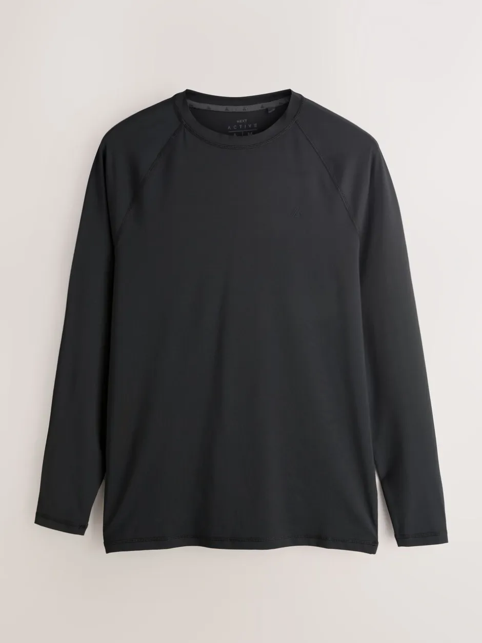 Sportkleding|Next Zwart - T-shirt met lange mouwen - Active Thermal Base Layer