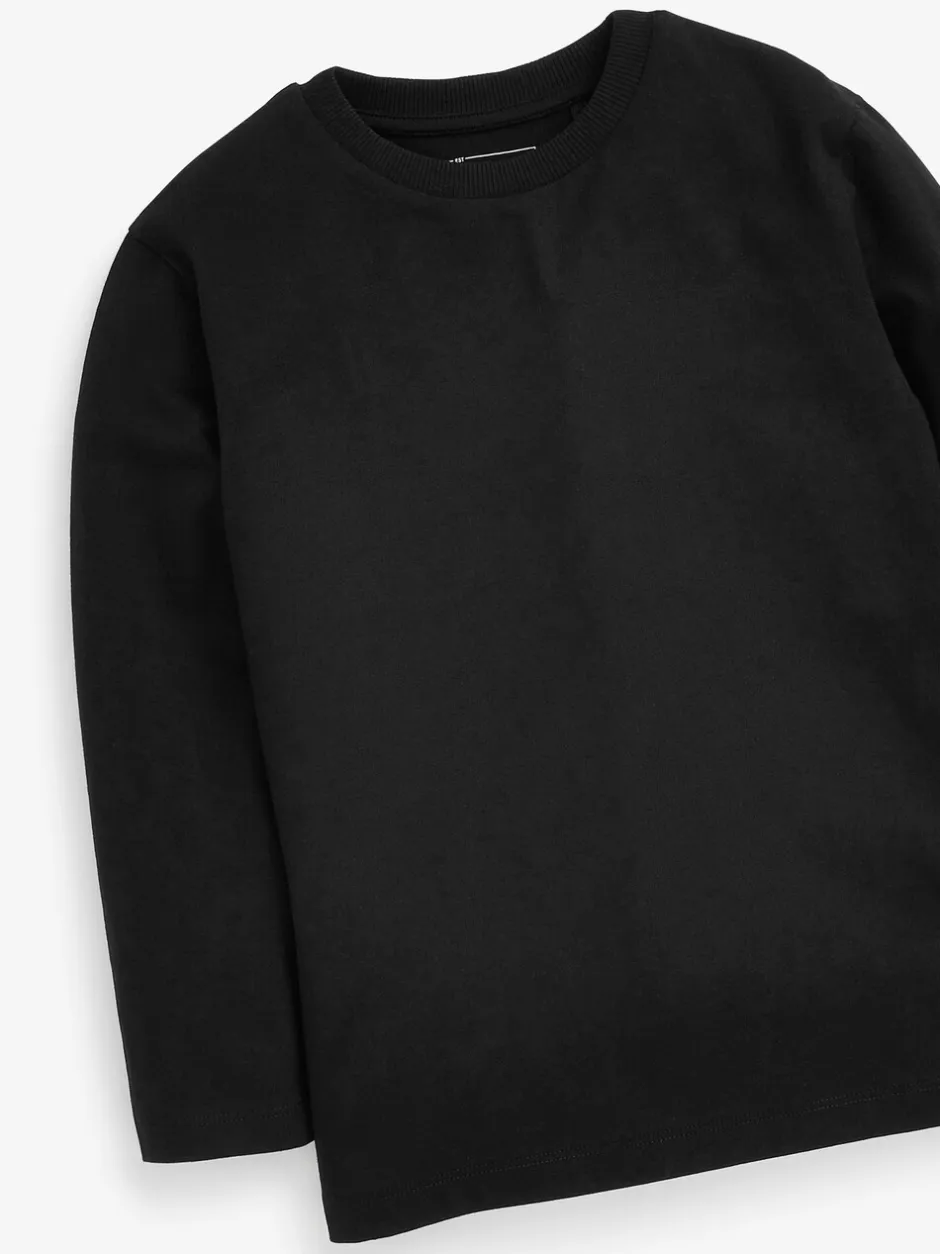 Schoolkleding|T-Shirts|Next - T-shirts met lange mouwen (3 - 16 jr) Zwart