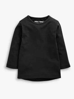 Schoolkleding|Next - T-shirts met lange mouwen (3mnd-7jr) Zwart