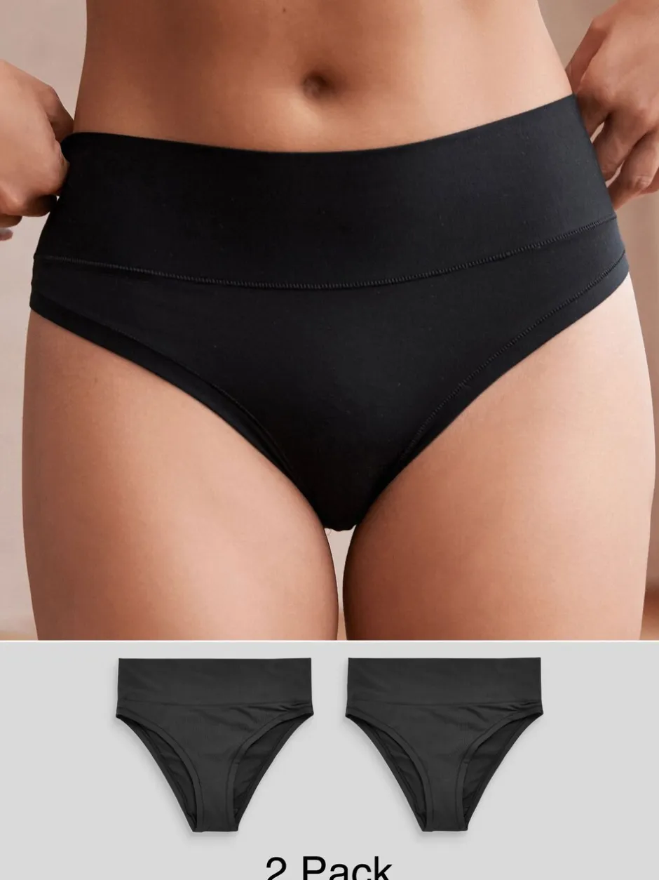 Onderbroeken|Next - Ultimate Comfort Knickers 2 Pack Zwart