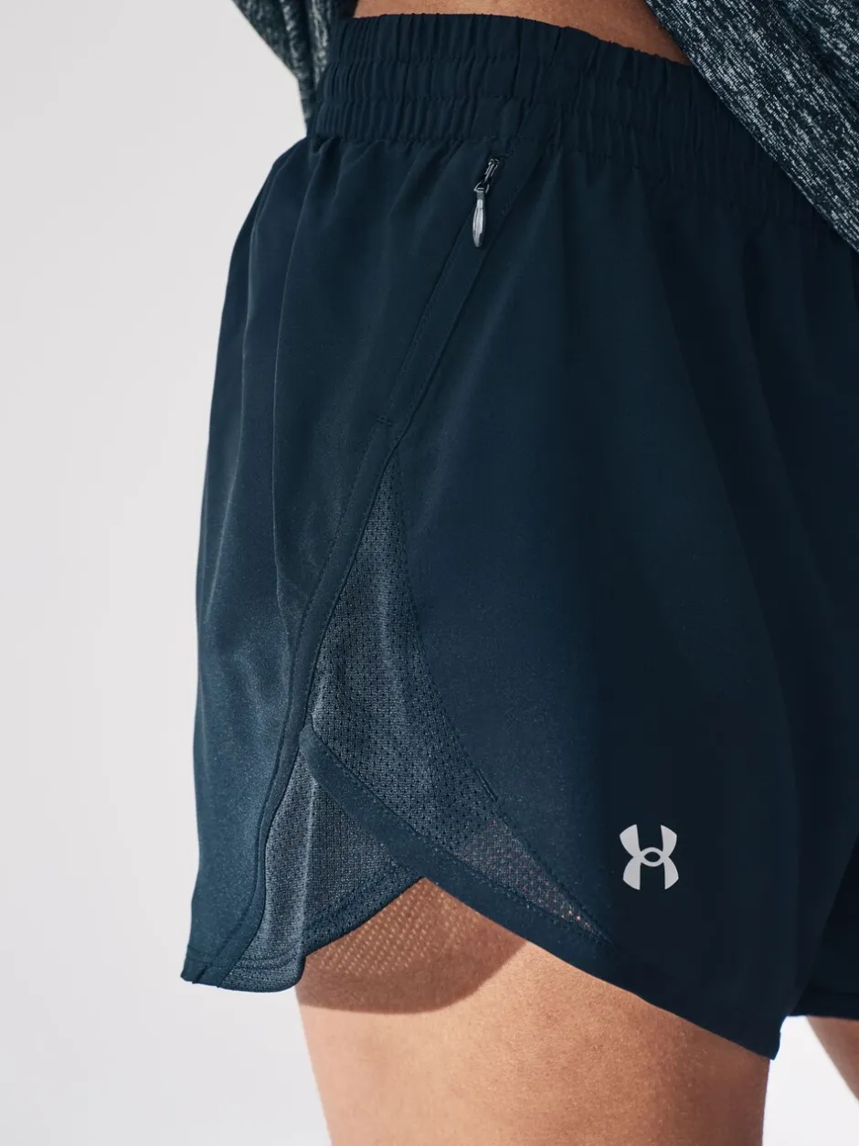 Shorts|Under Armour - Fly By 3 short Zwart