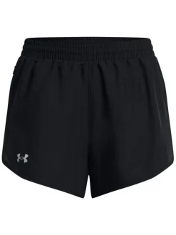 Shorts|Under Armour - Fly By 3 short Zwart