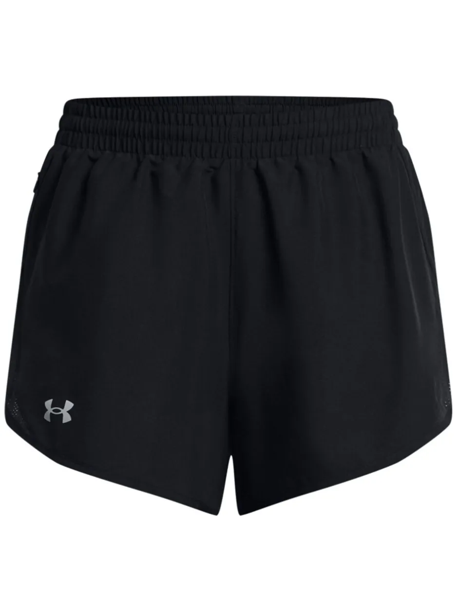 Shorts|Under Armour - Fly By 3 short Zwart