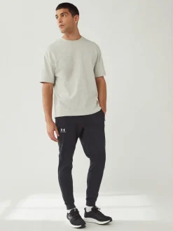 Sportkleding|Joggingbroeken*Under Armour - Sportstyle joggingbroek van tricot Zwart