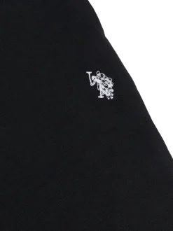 Shorts*U.S. Polo Assn - Mens Double Horsemen Sweat 100% Cotton Shorts Zwart