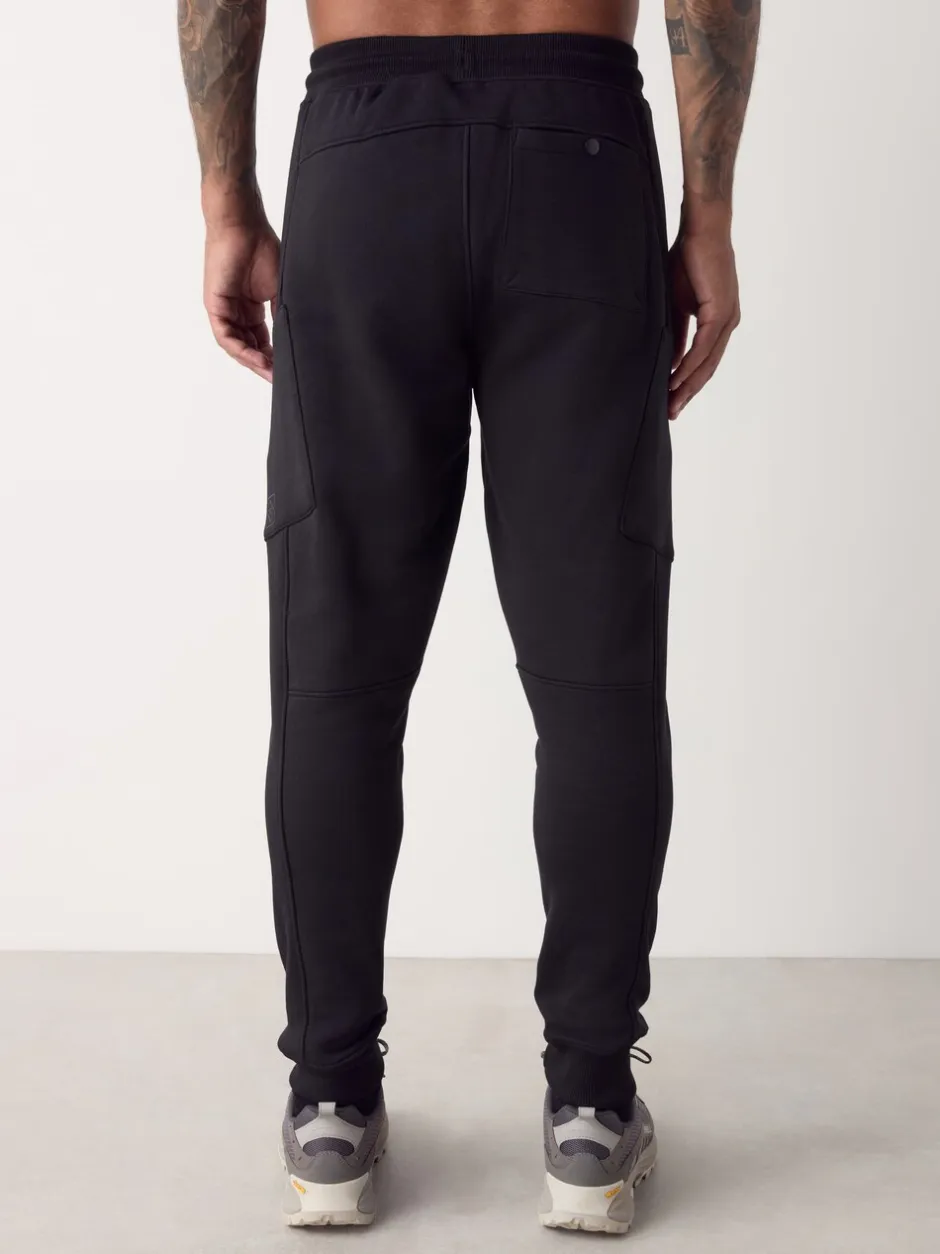 Joggingbroeken*Next - Utility Brushback Heavyweight Cargo Joggers Zwart