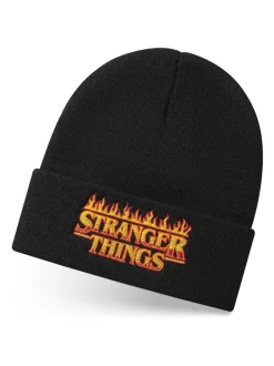 Mutsen, Sjaals En Handschoenen|Vanilla Underground - Adults Stranger Things Muts Zwart