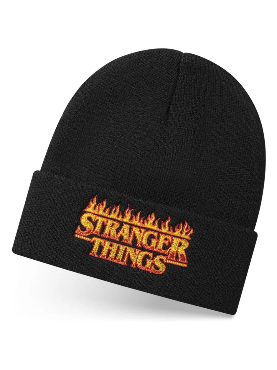 Mutsen, Sjaals En Handschoenen|Vanilla Underground - Adults Stranger Things Muts Zwart