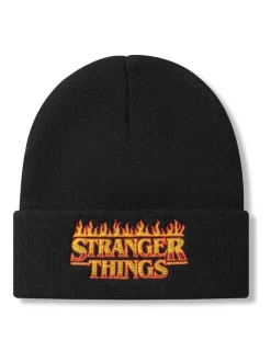 Mutsen, Sjaals En Handschoenen|Vanilla Underground - Adults Stranger Things Muts Zwart