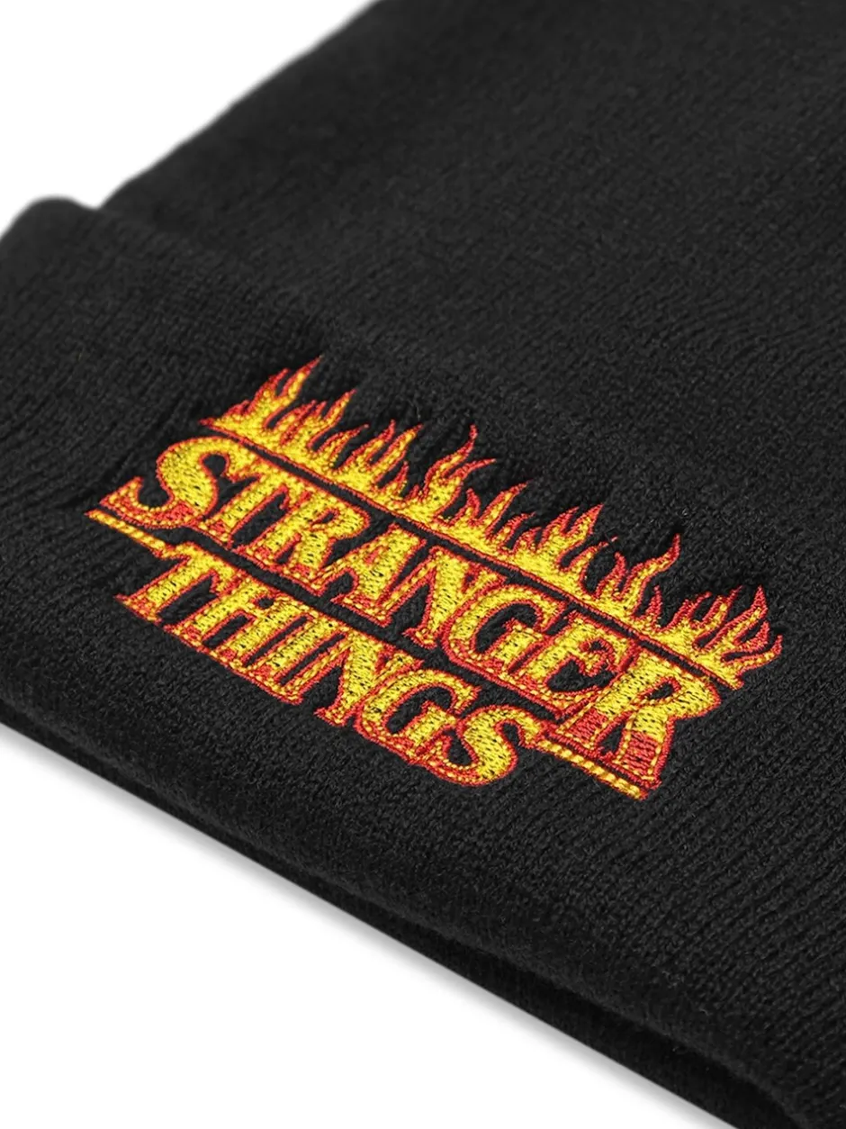 Mutsen, Sjaals En Handschoenen|Vanilla Underground - Adults Stranger Things Muts Zwart