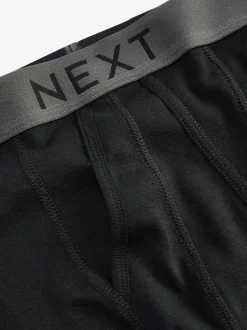Ondergoed|Ondergoed*Next - Verpakking van 10 - A-frontboxershorts van 100% zuiver katoen Zwart