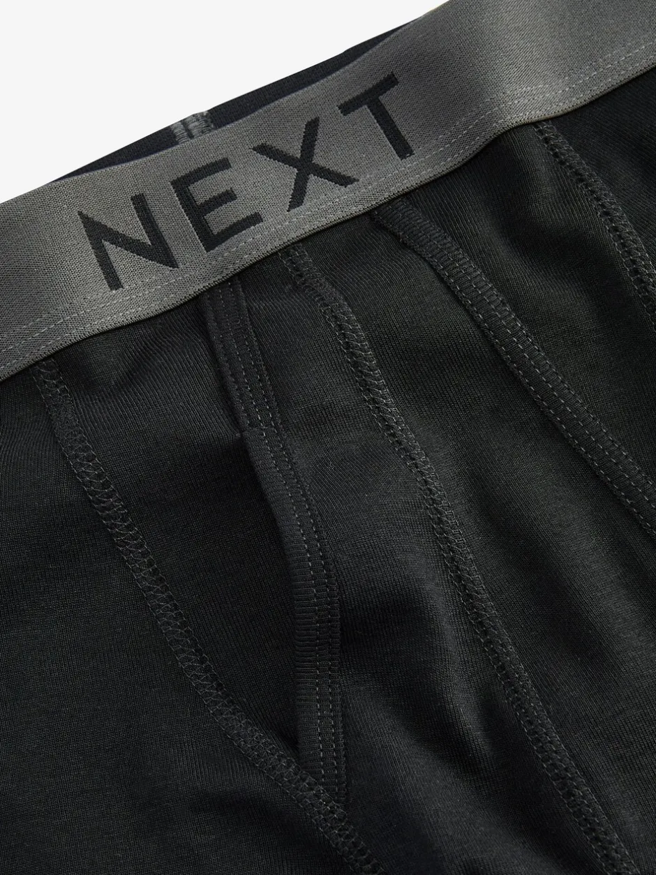 Ondergoed|Ondergoed*Next - Verpakking van 10 - A-frontboxershorts van 100% zuiver katoen Zwart