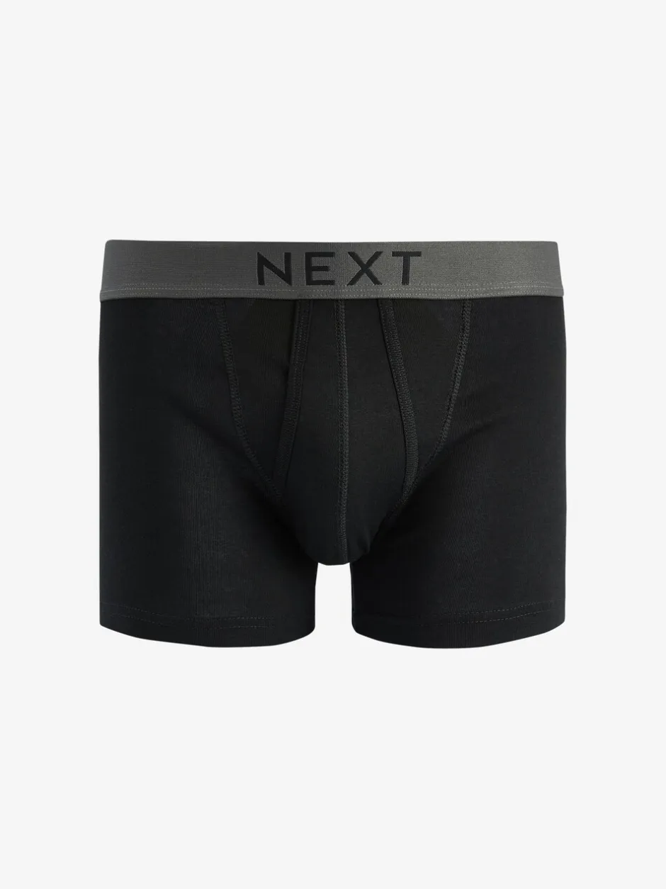Ondergoed|Ondergoed*Next - Verpakking van 4 - A-frontboxershorts van 100% zuiver katoen Zwart