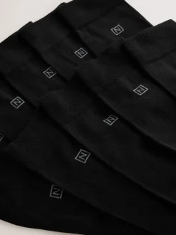 Sokken|Sokken|Next - Verpakking van 10 - Comfortabele sokken met verzachte zool Zwart