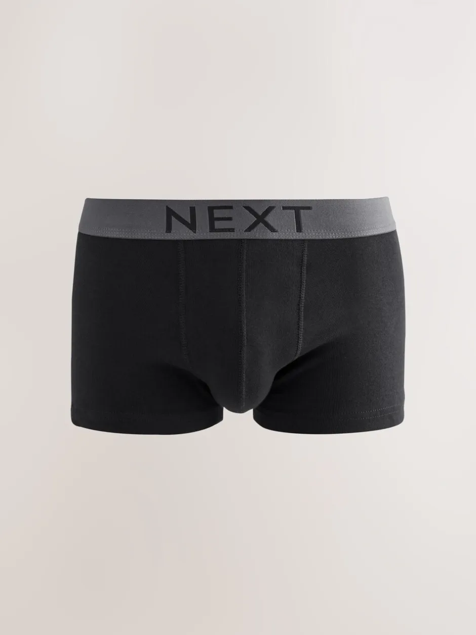 Ondergoed|Ondergoed*Next Zwart - Verpakking van 10 - Hipster boxershorts van 100% katoen