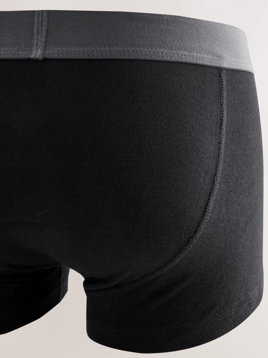 Ondergoed|Ondergoed*Next Zwart - Verpakking van 10 - Hipster boxershorts van 100% katoen