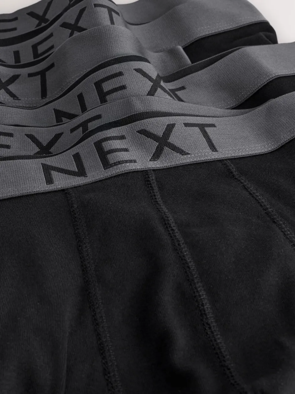 Ondergoed|Ondergoed*Next Zwart - Verpakking van 10 - Hipster boxershorts van 100% katoen