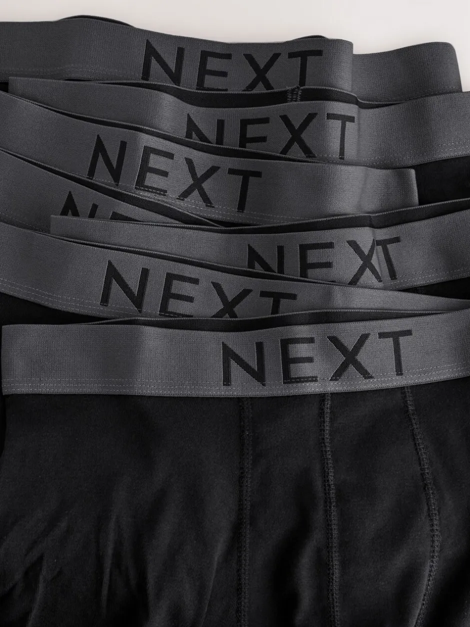 Ondergoed|Ondergoed*Next Zwart - Verpakking van 10 - Hipster boxershorts van 100% katoen