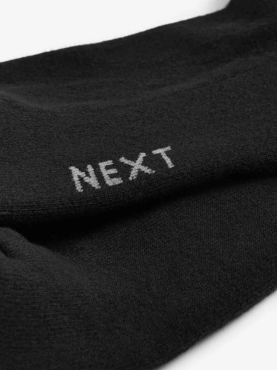 Sokken|Sokken|Next - Verpakking van 10 - Halfhoge sneakersokken met demping Zwart