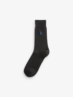 Sokken|Sokken|Next Zwart - Verpakking van 8 - Meerkleurige Stag Lasting Fresh sokken met borduursel