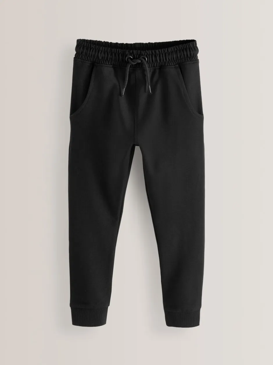 Schoolkleding|Broeken En Leggings*Next - Verpakking van 2 joggingbroeken met skinny fit (3-16 jr) Zwart
