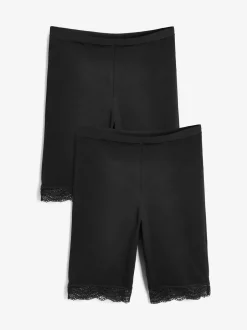 Shapewear|Next - Verpakking van 2 shorts tegen schuren Zwart