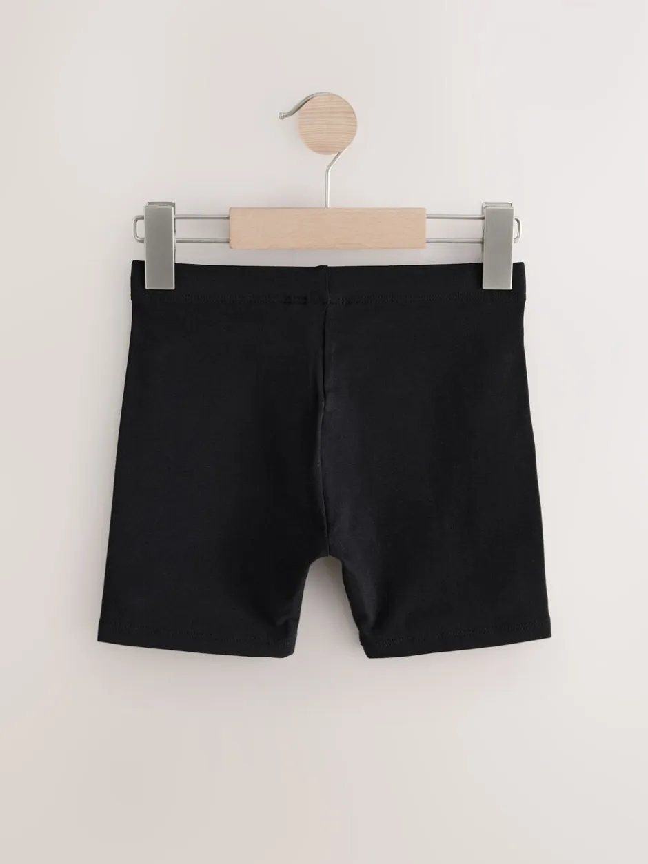 Schoolkleding|Shorts En Rokken*Next Zwart - Verpakking van 7 stretchy fietsshorts met hoog katoengehalte (3-16jr)