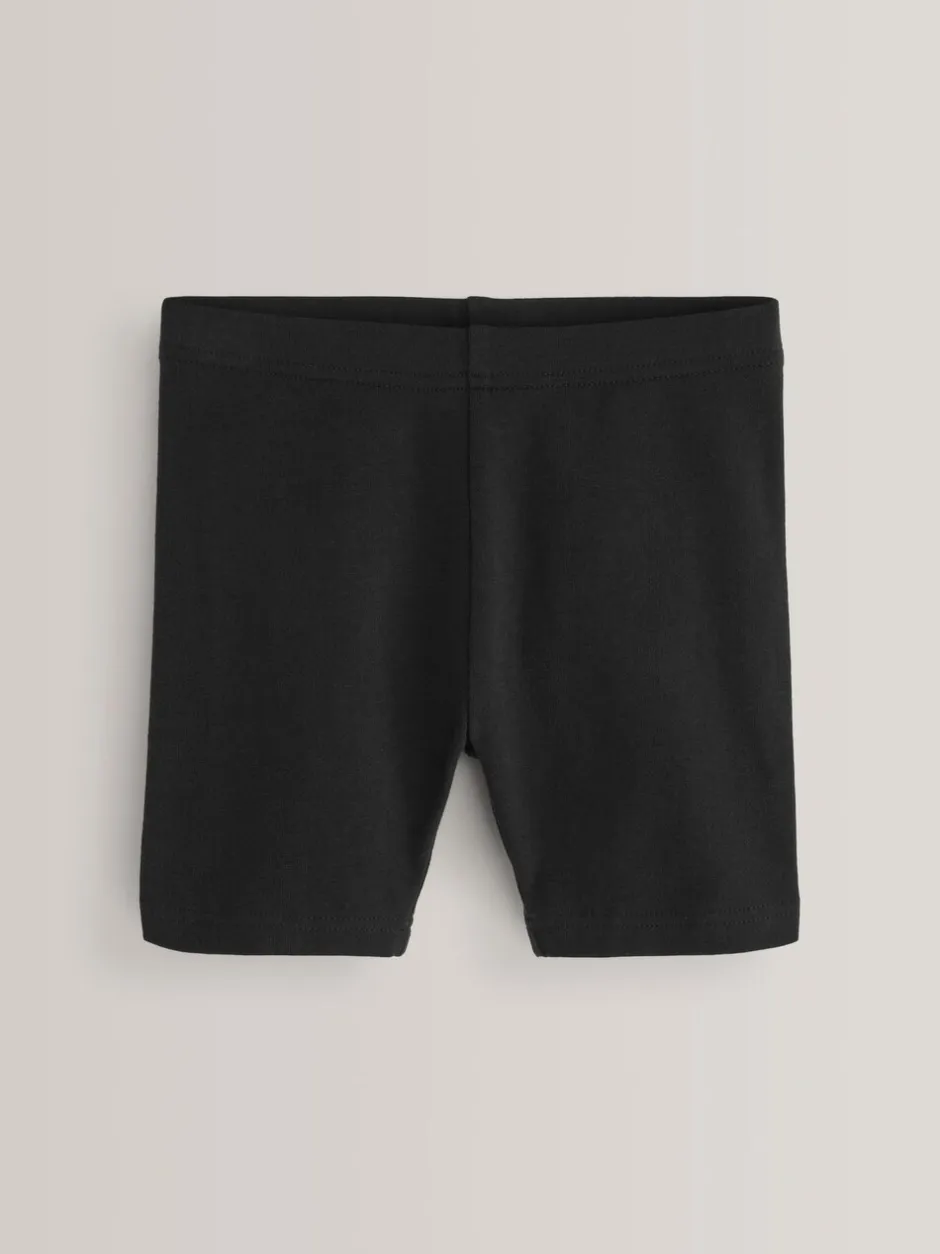 Shorts En Rokken*Next - Verpakking van 5 stretchy fietsshorts met hoog katoengehalte (3-16jr) Zwart
