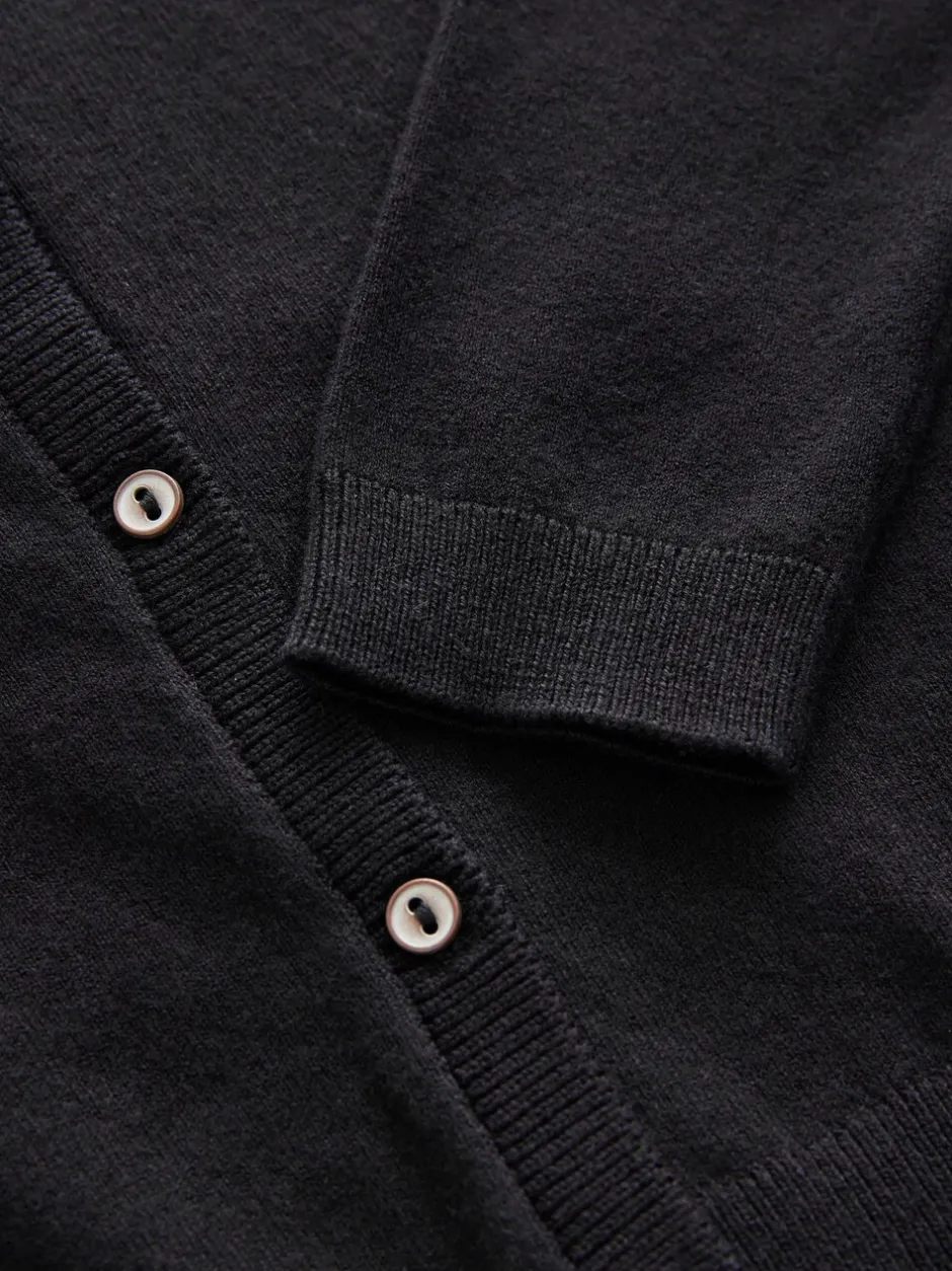 Gebreide Kleding|Next - Vest met knopen 3jr-16jr (3mnd-16jr) Zwart